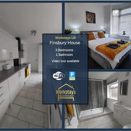 Finsbury House 3 Bedrooms Workstays Uk Video Tour Available *